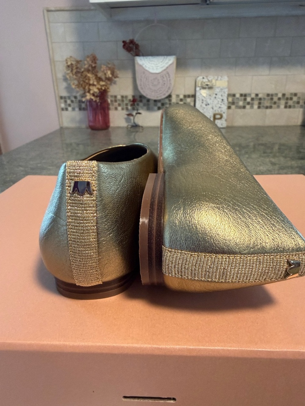 NWT Birdies Metallic Crane ballet Flats!⭐️ - Picture 4 of 8